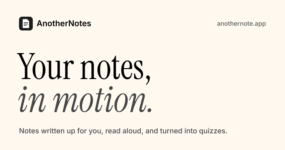 Discussion Notes Slide AnotherNote: Your notes, in motion